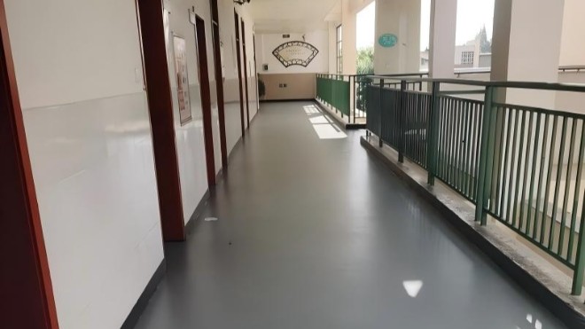 医院学校地坪漆 富莱德防滑环保自流平环氧地坪